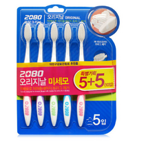 2080 오리지날 미세모 칫솔 5+5입 x 2개