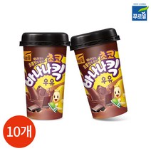 푸르밀 초코 바나나킥 우유 컵 200ml x 10개, 단품, 단품