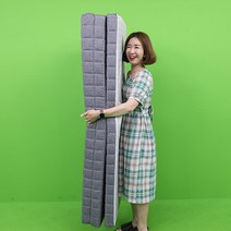 1인용 가벼운 토퍼 세탁 패밀리 침대 토퍼 차박 빨아쓰는 푹신한 얇은 3단 접이식