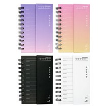 핑크풋 3500 만능 단어장 4종 세트, 블랙, 화이트, 퍼플, 핑크, 6세트