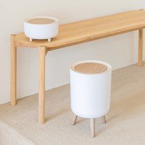 (무료배송) 감성 인테리어 원목 휴지통 집들이 선물, 2L, 1개