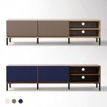 한샘몰pick 메이크 1500 오픈형 메니 거실장(4종/택1), 월럿블루(C)