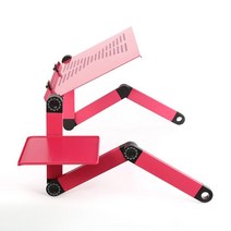 비투비월드 관절접이 노트북테이블(42x26cm) (핑크)/ 베드테이블, 단일옵션