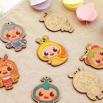 만들기자랑 나무팬던트/팬시우드 만들기재료/곤충 비즈/열쇠고리/, 민화팬시우드-곤충, 전갈