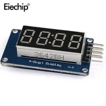 LED 광고판 전광판 차량 휴대용 미니 간판 5 개 4 비트 TM1637 7 세그먼트 디지털 디스플레이 튜브 레드 자리 모듈 보드Arduino Diy 보드용 813EA 2, 단일옵션