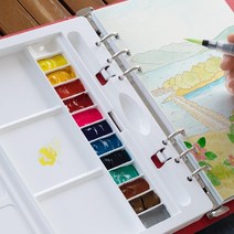 공항그림그림 색칠하기도안 스티커북 수채화물감 팔레트 미술놀이, 검정