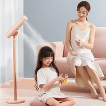 스탠드형 드라이기 스탠딩 드라이어 온도조절 리모컨 음이온+BULL돼지코, 화이트