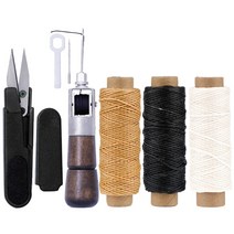 가죽공예 기본도구 공구 세트 DIY 전문 키트 손 바느질수리 펀치 조각 그루버, B