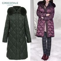 [크로커다일레이디] 폭스 퍼 경량 구스다운패딩