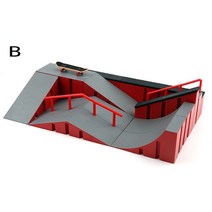스케이트보드 손가락 스케이트 보드 큰 장면 DIY 미니 공원 그림 플랫폼 스턴트 램프 계단 장소 조합 실내 홈 완구, [02] -8 B