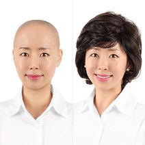 항암가발 엄마가발 중년가발 통가발 흰머리가발 고운머리 엘레강스 가발 4종, EG1004, 내츄럴블랙, 1개