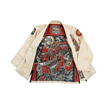 Ronin 사무라이 Oni Bushi Bjj Gi - Unbleached 브라질 유술 도복 무표백