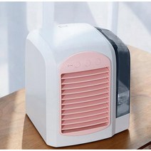 LED 탁상용 냉풍기 북유럽풍 디자인 무드등 선풍기, 그레이, 그레이