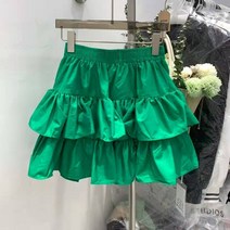 하이웨이스트 2022 캉캉스커트 미니 솔리드 무지 페플럼 A라인 슬림핏 뱃살커버 캐쥬얼 4664656313