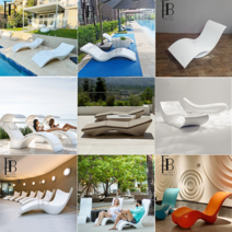 호텔 해변 수영장 비치체어 화이트썬비치 고급형 대형, H