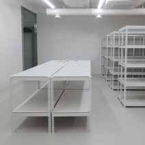 중량 작업대 무볼트조립 철제, 화이트 1200x700x750_2단