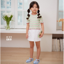 이루.칼라랩스커트 아기스커트 유아여름스커트 데일리키즈치마