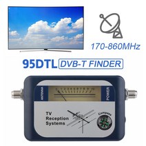 위성 파인더 탐지기 미니 디지털 신호 미터 DVB T 공기 지상 안테나 포인터 TV 수신기 감지기, 블루