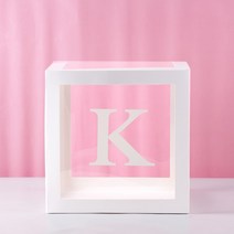 투명 풍선 상자 베이비 샤워 장식 소년 소녀 첫 번째 생일 파티 장식 어린이 웨딩 용품, 27cm Box, K