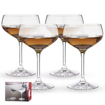 Spiegelau 프리미엄 위스키 스니프터 4종 세트 유럽산 무연 크리스탈 281ml 100307, Coupette Glasses