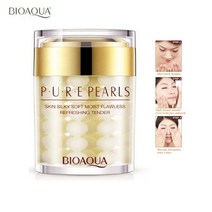 건강관리 건강기능식품 디지털헬스케어BIOAQUA 순수 진주 에센스 페이스 크림 미백 보습 주름 방지 얼굴 세, 한개옵션0