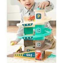 유아 시각 소근육 발달 주차 타워 자동차 주유소 놀이 세트 좋아하는 조카