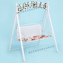야외 철제의자 테이블 민박 야외 2인용 정원 펜션, 2021화이트강화싱글쿠션증정