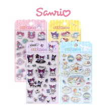 마이멜로디스티커 산리오트윙클 엠보스티커, 4개(캐릭터별출고)