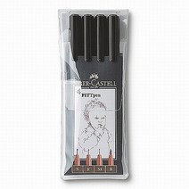 [알파] [파버카스텔]Faber-Castell PITT 아트펜 4본조, [5008754]세피아
