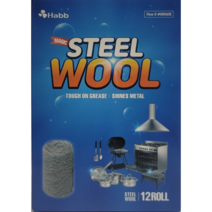 [하비비] 매직 스틸 울 다용도 수세미 1박스 (총 12롤), 1개, 12개
