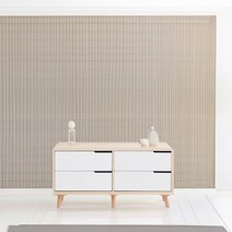 Sunshine 2단 서랍장 와이드 폭넓은 서랍 수납서랍장 보관함 서랍정리함 1200, 메이플화이트