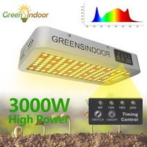 식물키우기 led plant growing Greensindoor-3000W LED 성장 조명 텐트 8h/12h/16h/20h 타이머 피토 램프, 02 US