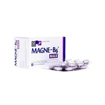 마그네슘 2 x Magne B6 MAX - 50 tabs Magnesium 100mg + VIT 2mg Total 100 Tabs