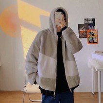 오버클래쓰 남자 후드집업 루즈핏 빅사이즈 후리스 기본 아우터