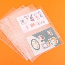 인생네컷앨범 6공 A5 포카 바인더 다이어리 속지 10매 3종, 1칸10매
