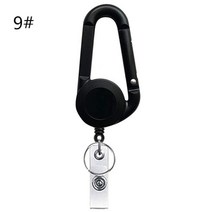 개폐식 배지 클립 배지 릴 금속 abs 카드 배지 홀더 병따개 당겨 열쇠 고리 렌치 carabiner key chain edc 도구