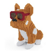 (국내 당일발송) 1+1 대형 나노블럭 + 미니블럭 브라운독, 01. 대형 브라운독