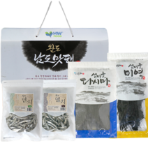 완도 건어믈 미역 다시마 멸치 마른 혼합 선물세트 특산물 명절 선물용 선물 세트, 혼합바다속싱싱 1호