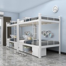 2층 침대 교직원 기숙사 아파트 합숙소 병원 게스트하우스 2층침대, 180x폭100x길이200cm매트리스포함