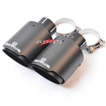 소리박 가변 가상 배기 1pc 자동차 파이프 스트레이트 플랜지 매트 탄소 테일 엔드 팁 remus 로고가있는 블랙 스테인레스 스틸 머플러 파이프, 63-114mm