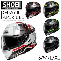 쇼에이 GT-Air II APERTURE 오토바이 헬멧 128567, TC-3 (YELLOW-BLACK), M（57cm）