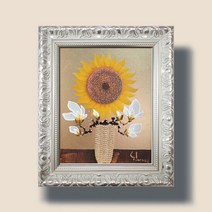 돈들어오는그림 금전운 황금 목련 해바라기 그림액자 고급3호