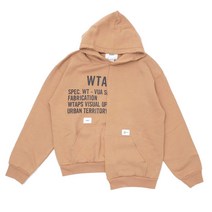 더블탭스 WTAPS RAGS HOODED BEIGE 남자후드티 로고 데일리룩 남성후드 후디