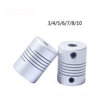 4pcs CNC D19L25 모터 턱 샤프트 커플러 3mm 10mm 유연한 커플 링 OD 19x25mm 도매 Dropshipping 3/4/5/6/7/8/10mm|축 커플링|, 단일, 1개, 8 x 10