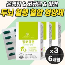고함량 코엔자임Q10 은행잎 나토 비타민 혈압에좋은영양제 혈액순환 기억력 개선 혈관 영양제 활성산소 제거 항산화제 코큐텐 co q10 고 저 높은 혈압 낮추는 법 40대 50대