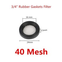 고무오링 10 개/몫 씰 O-링 호스 가스켓 플랫 고무 와셔 필터 그물 수도꼭지 그로멧 1/2 quot3/4quot 40 메쉬, [03] 3I4 inch