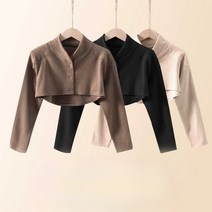 어깨 패드 수면 조끼 보온 노인 방한 경추, 브라운 L