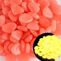 파쇄석 잡석 콩자갈 잔자갈 자갈돌멩이골재 쇄석 깬자갈 정원 장식 빛나는 돌 어두운 장식, 20개, 주황색