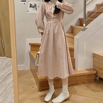 [리엘라]엔니아 뒷밴딩 플라워원피스