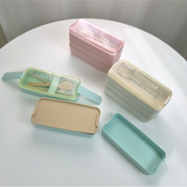 코누 900ml 밀짚 도시락통 직장인 샐러드 런치박스 보온 용기 밀프랩 밀프렙 다이어트 피크닉, 보온가방3